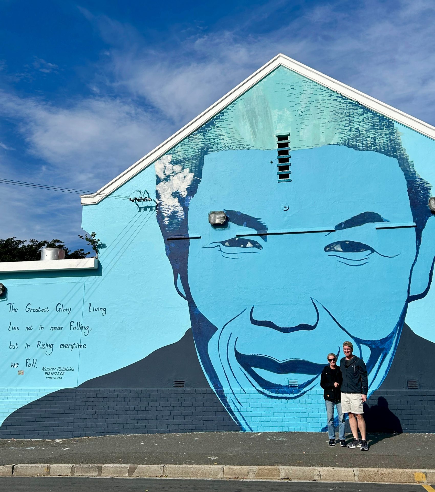A Mandela mural in Cape Town