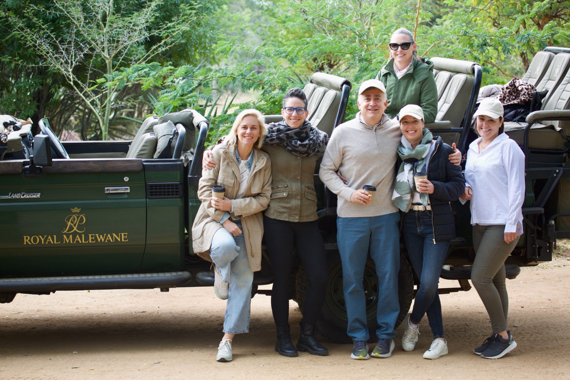 The Travel Artistry Africa team on safari at Royal Malewane