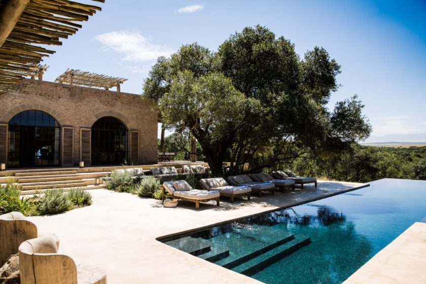 The Tuscan-style infinity pool at Arijiju, Kenya