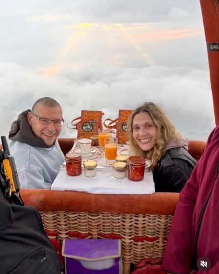 A balloon breakfast above the clouds