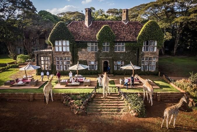 Breakfast with the giraffes at Giraffe Manor, Nairobi