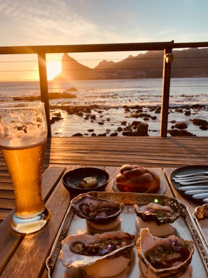 Oysters at a Cape sundowner