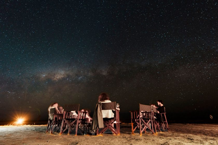 Dinner beneath the Milky Way