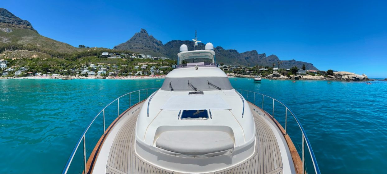 A yacht day off Clifton, Cape Town